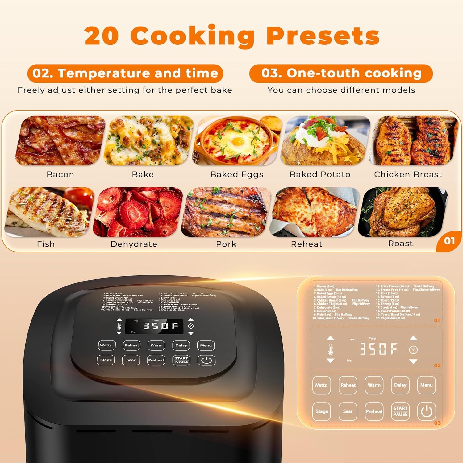 Nuwave Brio 10-In-1 Air Fryer 7.25Qt with Patented Linear T Thermal Technology for Crisping, Roasting, Dehydrating, and Reheating Non-Stick, Dishwasher Safe Basket, and App with 100+ Recipes - Black