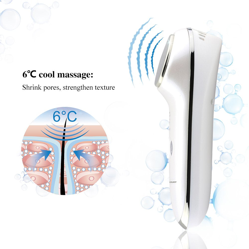 Touchbeauty Hot & Cold Facial Massager - Handheld Vibration Skin Rejuvenating Relaxation 