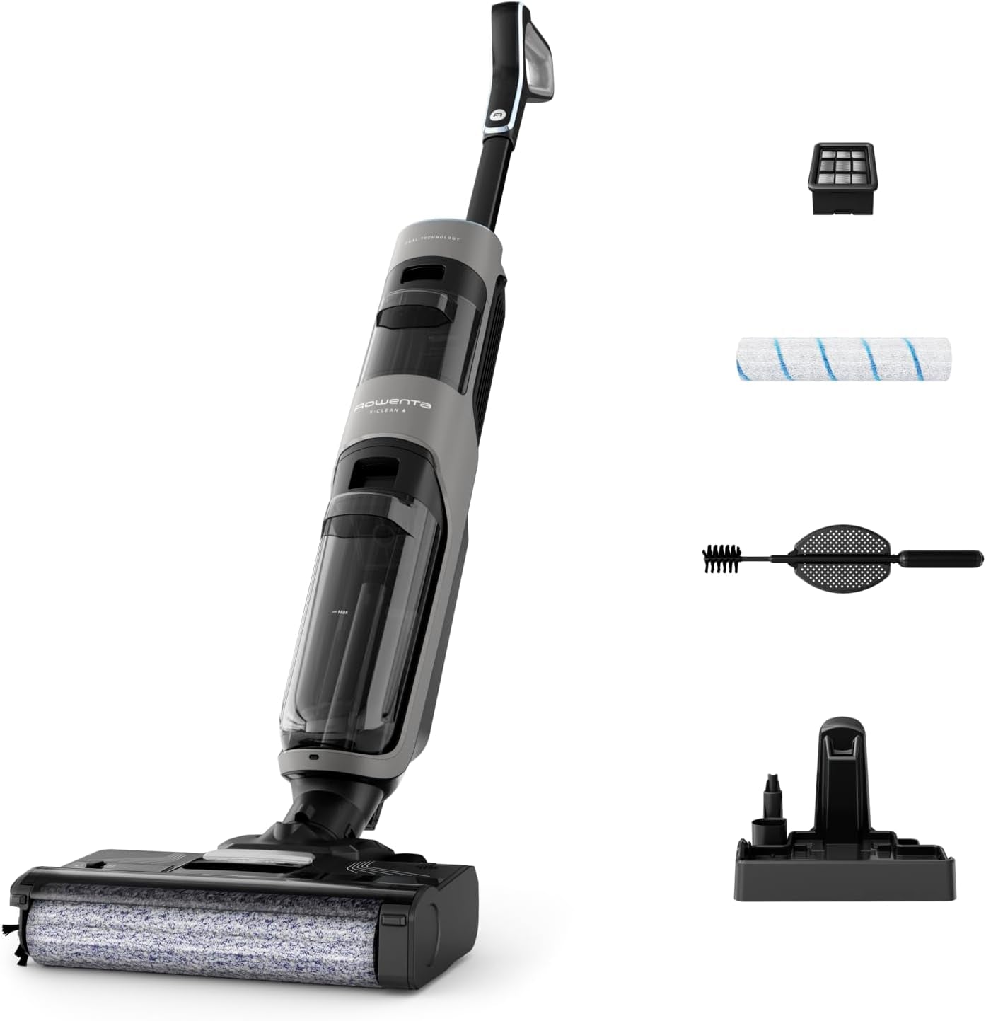 Rowenta X-Clean Cordless Floor Cleaner with Self-Propulsion and Automatic Dirt Detection Self-Cleaning System