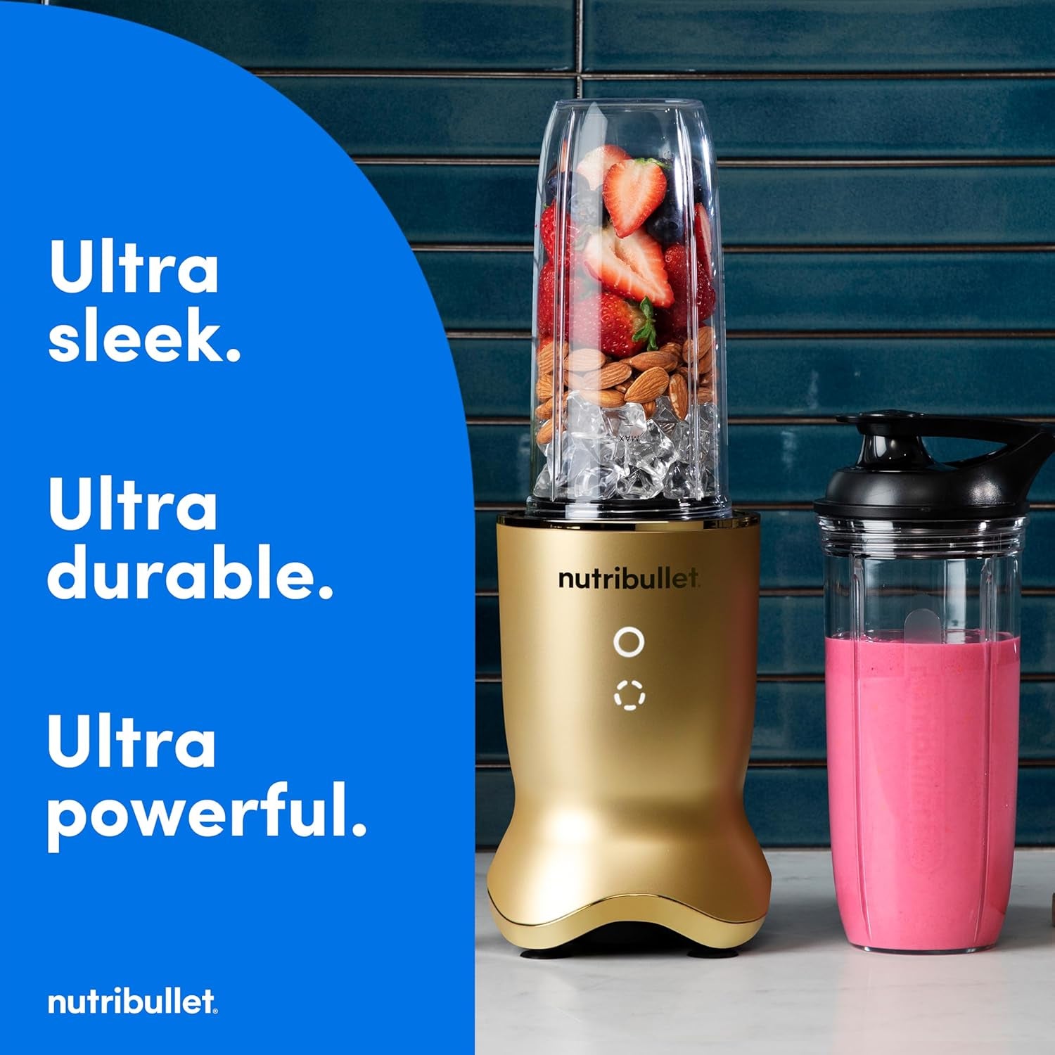 Nutribullet Ultra Personal Blender NB50500BR, 32 Oz, Brass