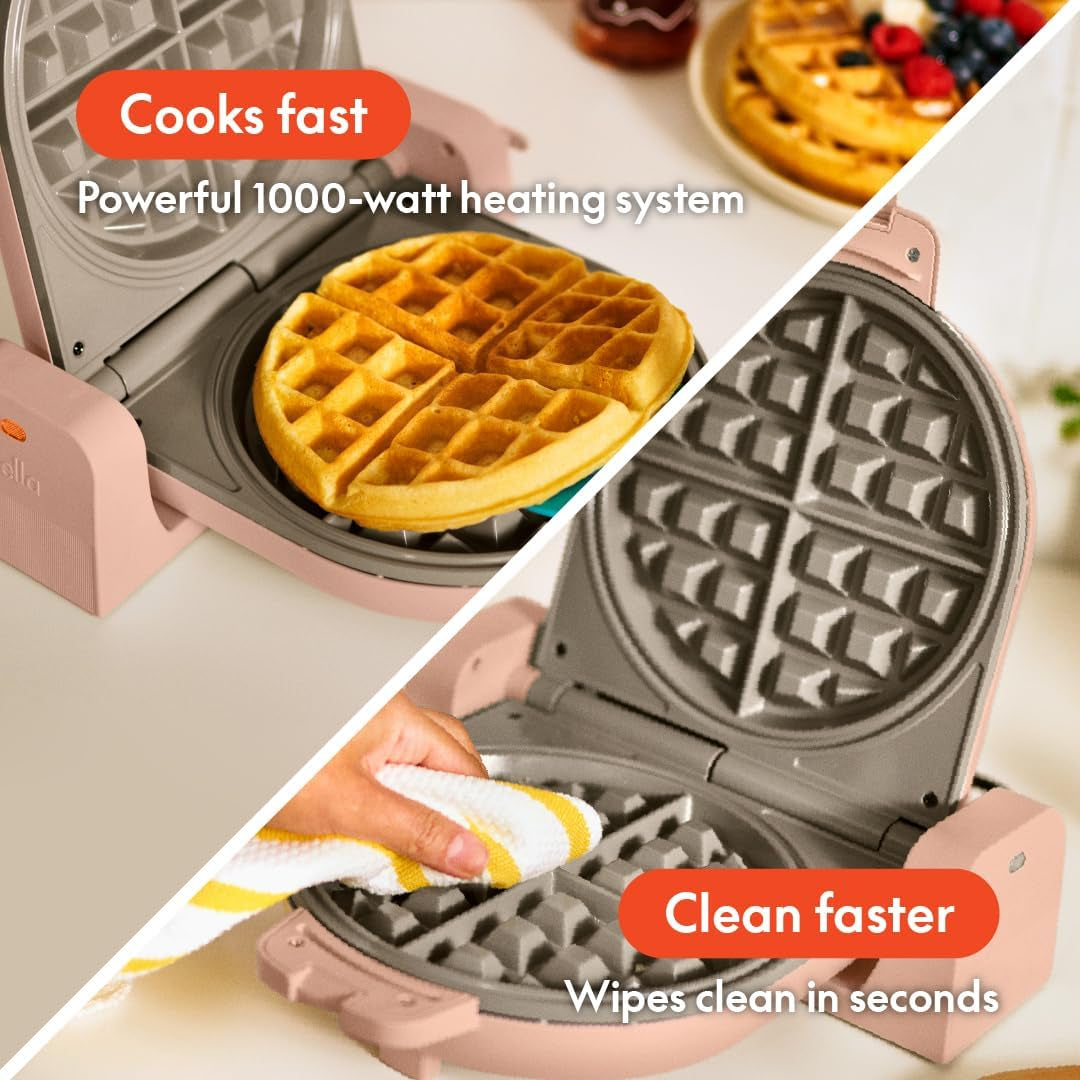 Bella Waffle Maker Ceramic Nonstick Coating Wide & Deep 1000W