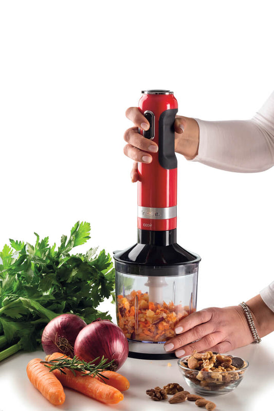 Ariete Moderna Line Hand Blender With 3 Functions 10 speeds Red