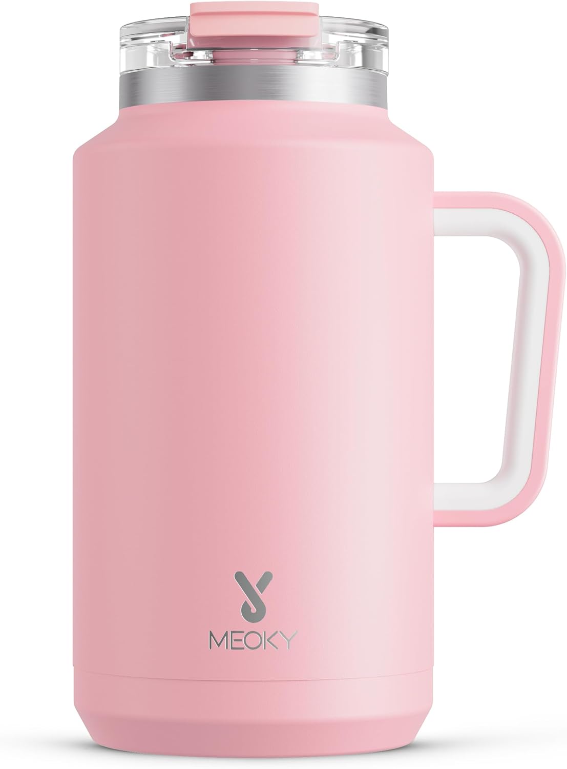 Meoky 50 Oz Tumbler with Handle, Stainless Steel Vacuum Insulated Tumbler with Lid and Straw, Keeps Cold for 36 Hours, 100% Leak-Proof, Bpa-Free (Night)