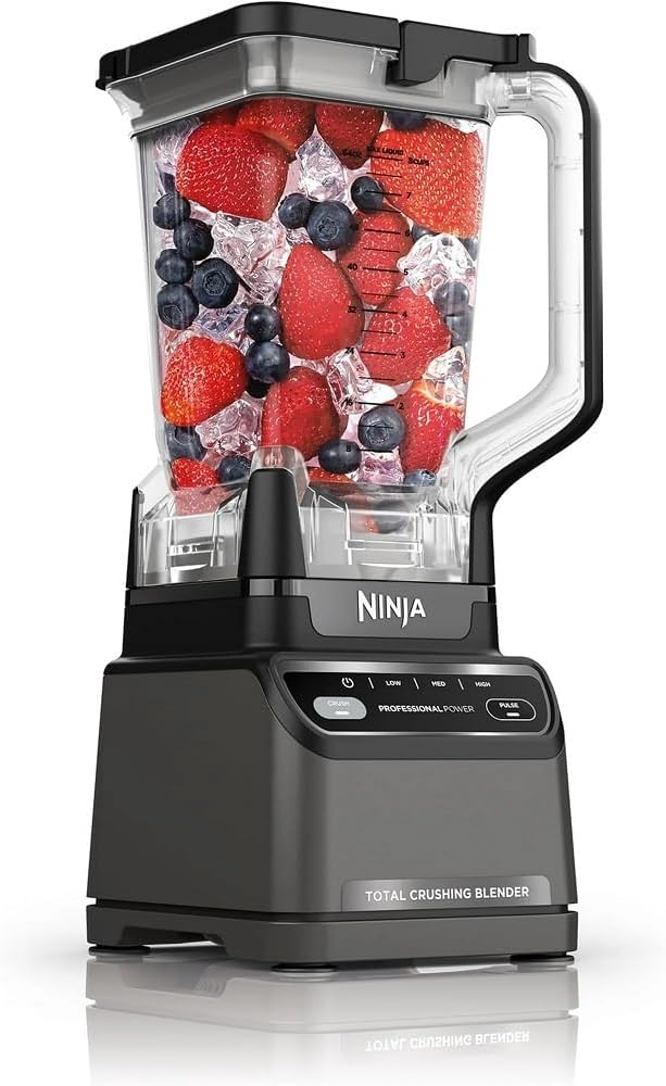 Ninja BL610 Professional 72 Oz Countertop 1000-Watt Base and Total Crushing Technology for Smoothies, Ice and Frozen Fruit, Black, Blender + Pitcher