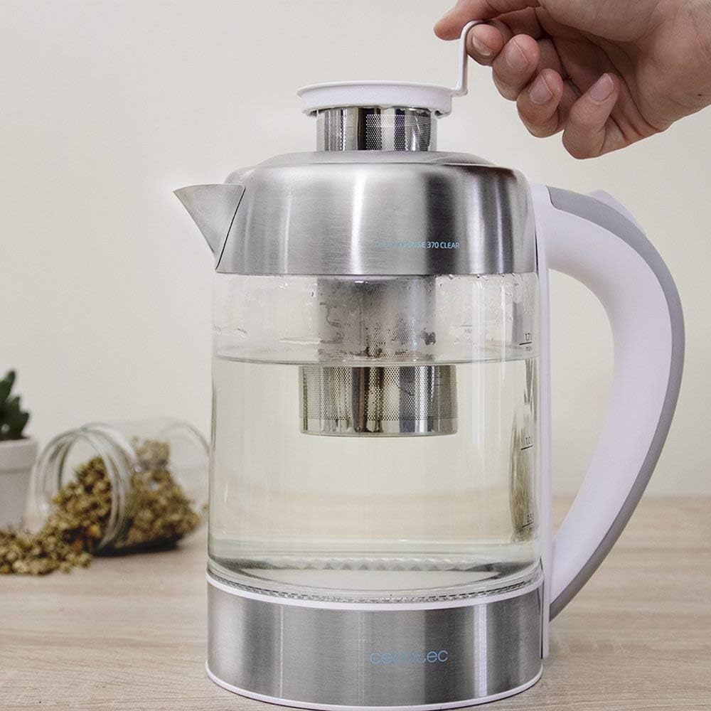 Cecotec Electric Tea Maker Kettle 1.7 L With Anti-Limescale Filter & Double Safety System Stainless Steel