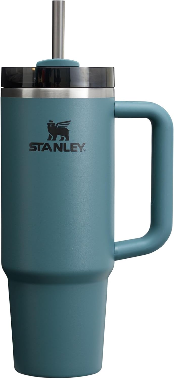 Stanley Quencher H2.0 Tumbler with Handle & Straw 30 Oz | Twist on 3-Way Lid | Cupholder Compatible for Travel | Insulated Stainless Steel Cup | Bpa-Free | Black 2.0