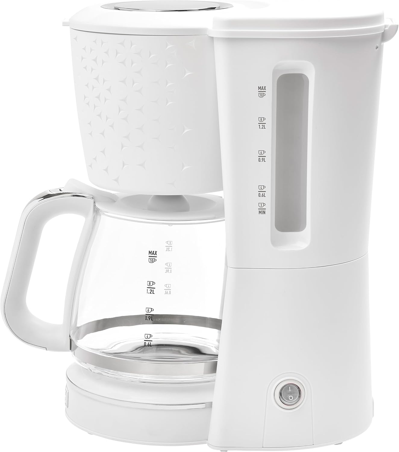 HADEN Starbeck Drip Coffee Machine Drip and Keep Warm Function 1.5 Liter  White/Chrome