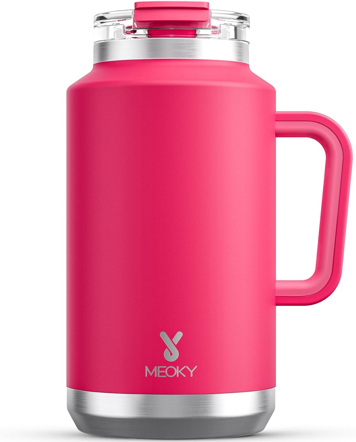 Meoky 50 Oz Tumbler with Handle, Stainless Steel Vacuum Insulated Tumbler with Lid and Straw, Keeps Cold for 36 Hours, 100% Leak-Proof, Bpa-Free (Night)