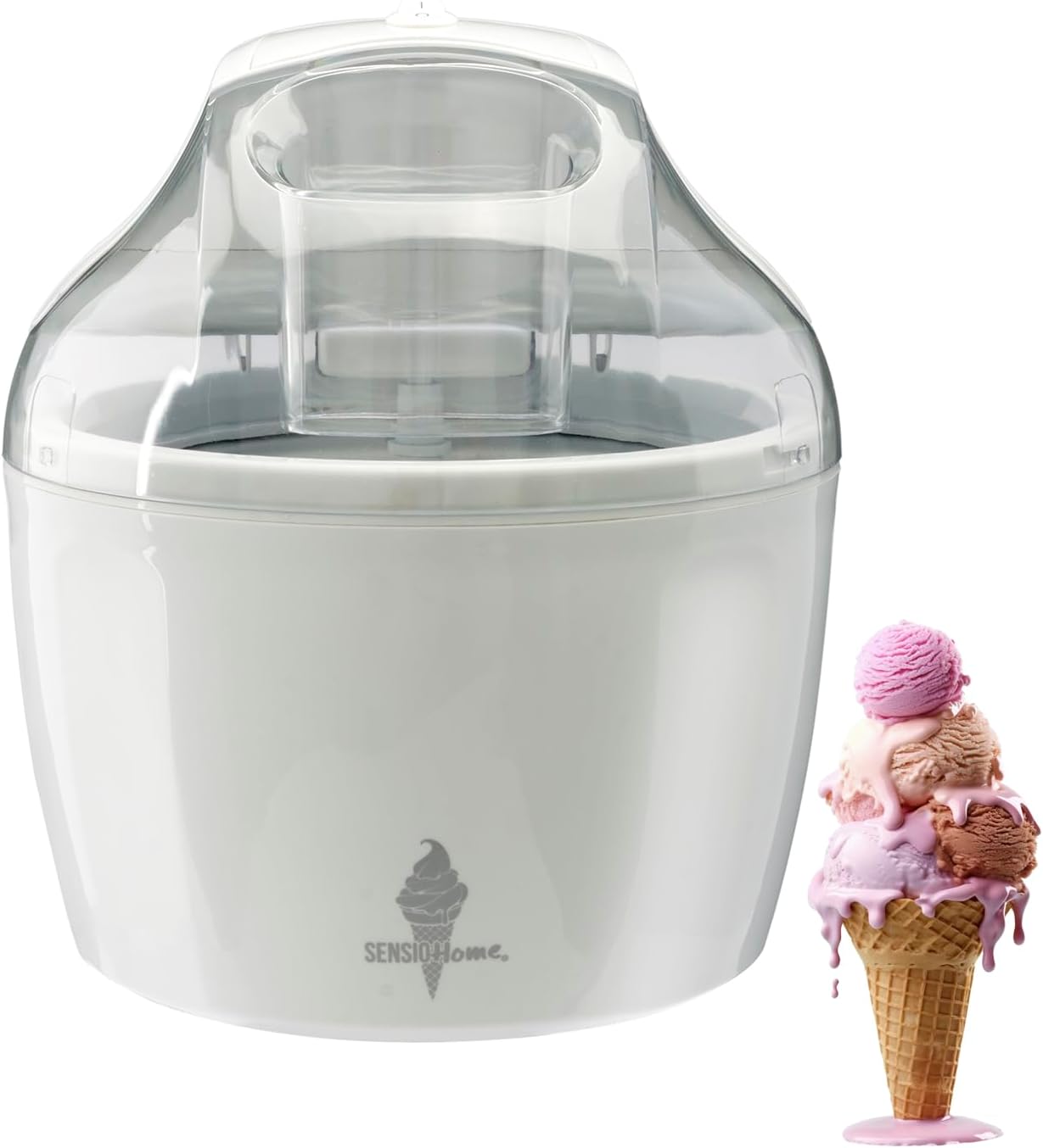 Sensio Ice Cream Maker Machine - Make Delicious Ice Cream in 20 Minutes