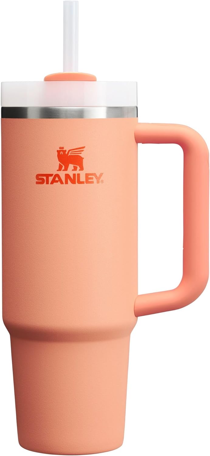 Stanley Quencher H2.0 Tumbler with Handle & Straw 30 Oz | Twist on 3-Way Lid | Cupholder Compatible for Travel | Insulated Stainless Steel Cup | Bpa-Free | Black 2.0