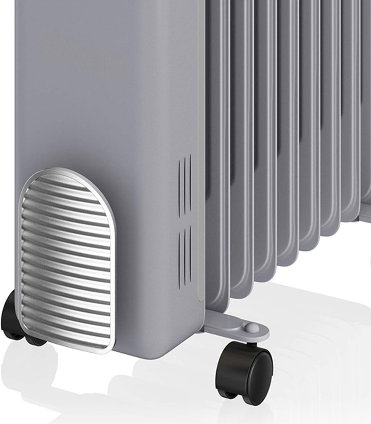 Swan Retro Oil Filled Radiator Heater With 3 heat settings 2000W Grey