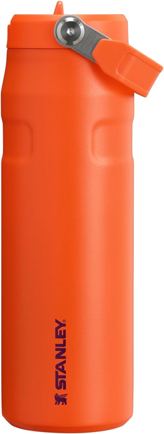 Stanley Iceflow Flip Straw 2.0 Water Bottle 24 OZ | Built-In Straw with Larger Opening | Lightweight & Leak-Resistant | Insulated Stainless Steel | Bpa-Free | Plum