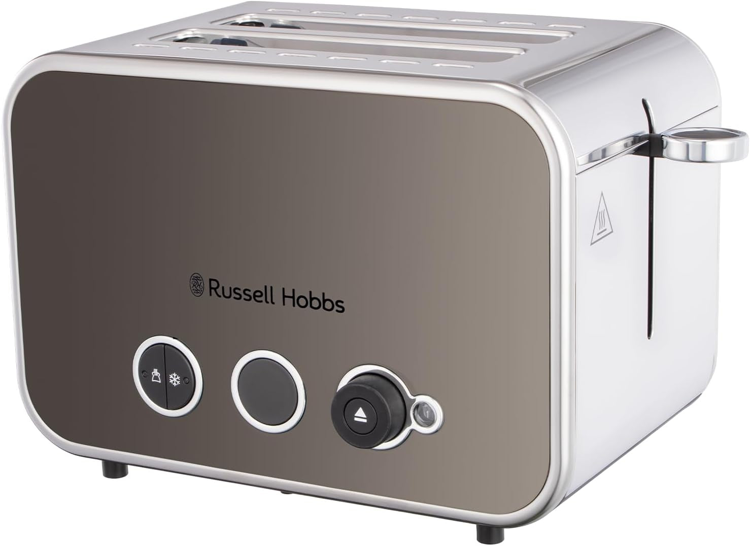 2 Slice Distinctions Toaster (Countdown to Ready, Extra Wide & Long Slots, 6 Browning Levels & Defrost/Reheat/Cancel, Lift & Look Feature, 1600W, Stainless Steel & Titanium) 26432