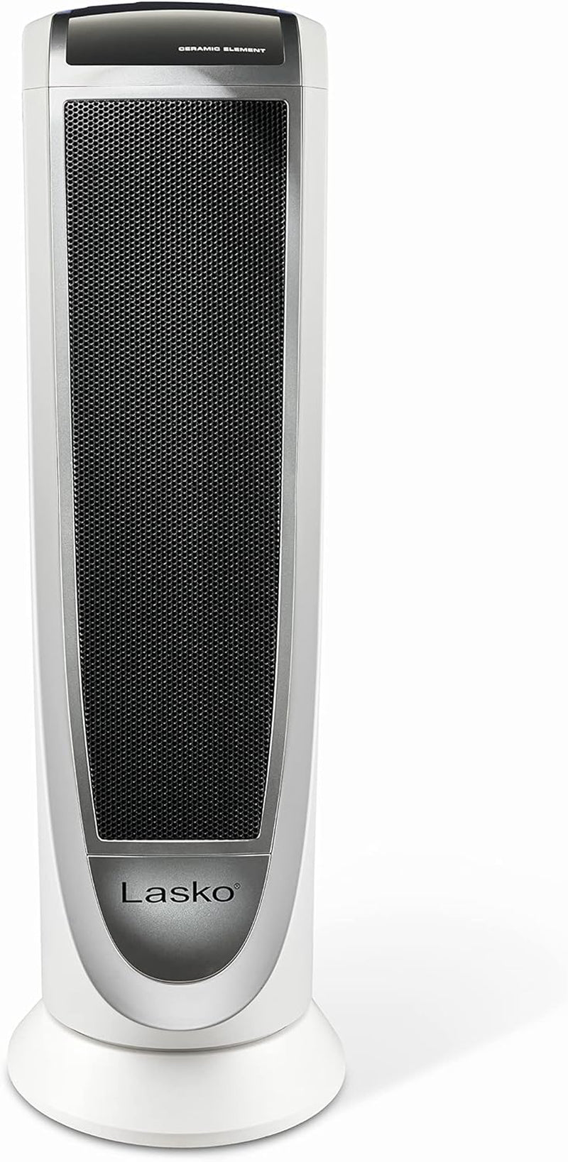 Lasko Oscillating Digital Ceramic Tower Heater for Home with Overheat Protection, Timer and Remote Control, 22.75 Inches, 1500W, White, 5165, Medium