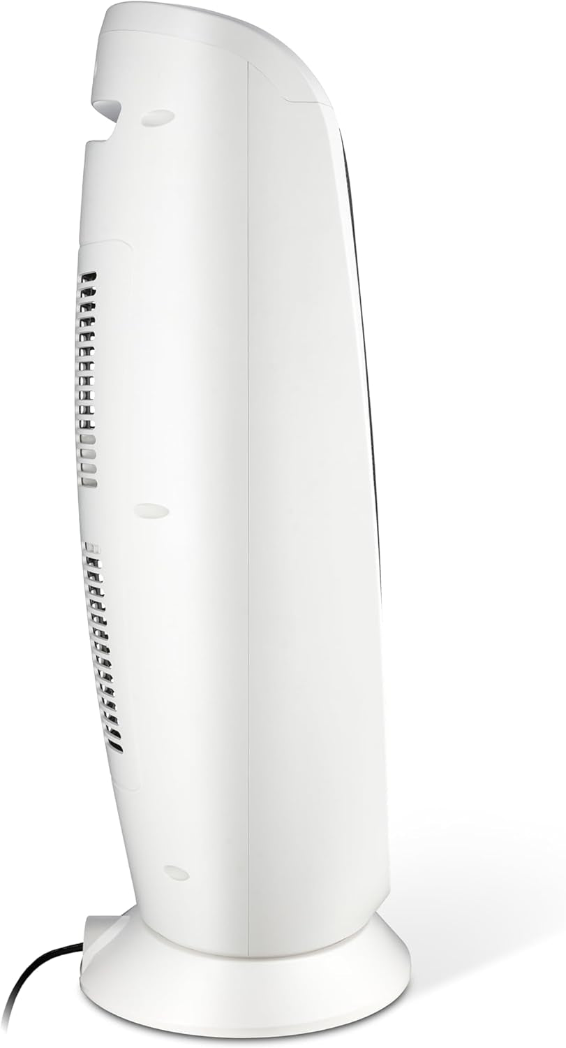 Lasko Oscillating Digital Ceramic Tower Heater for Home with Overheat Protection, Timer and Remote Control, 22.75 Inches, 1500W, White, 5165, Medium