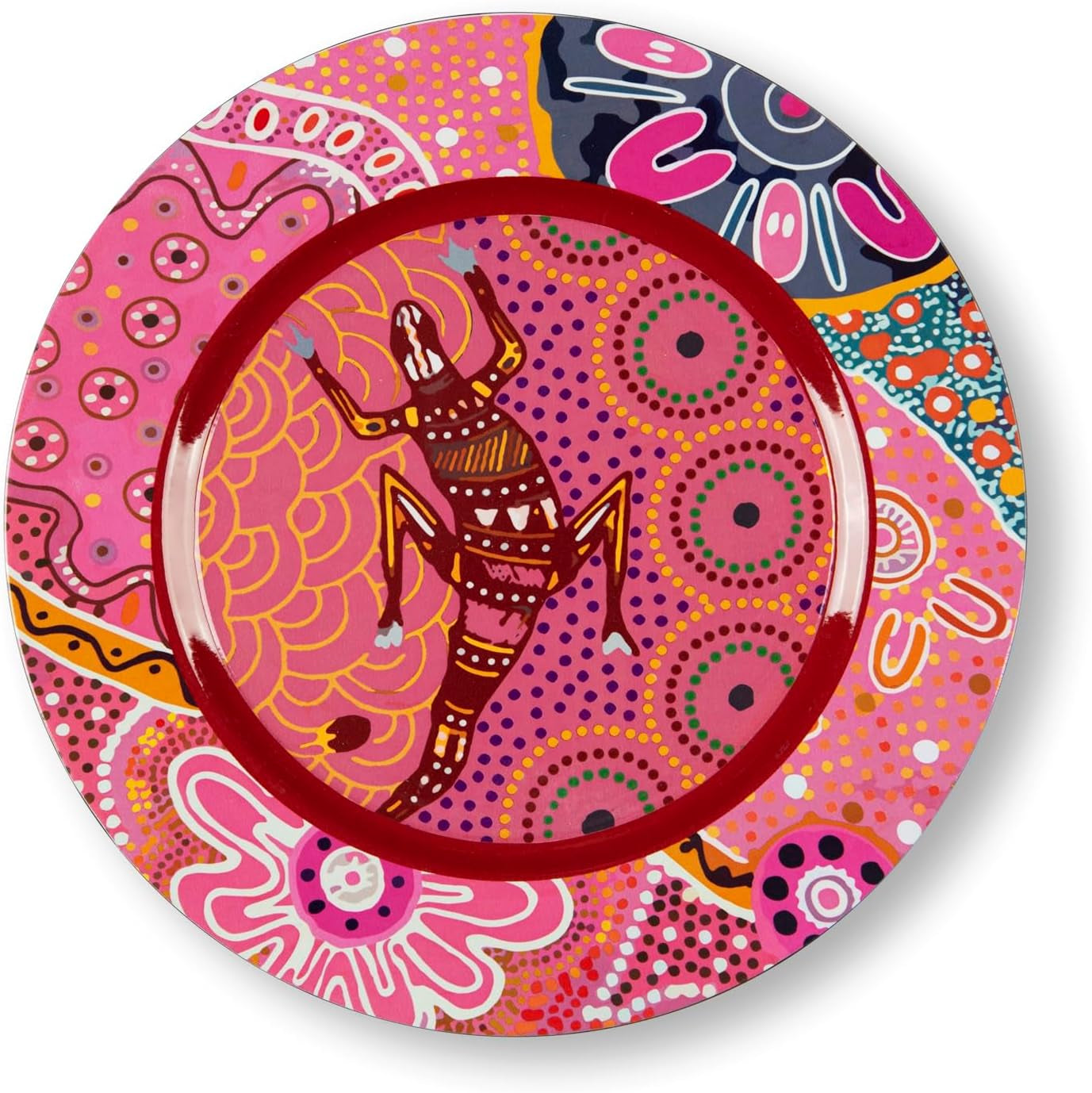 Excelsa Aboriginal Set of 6 Plate Diameter 33 cm Reusable