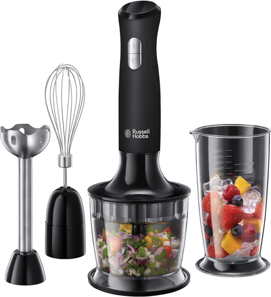 Russell Hobbs Hand Blender 3-In-1 with 3 Attachments 2 Speeds 