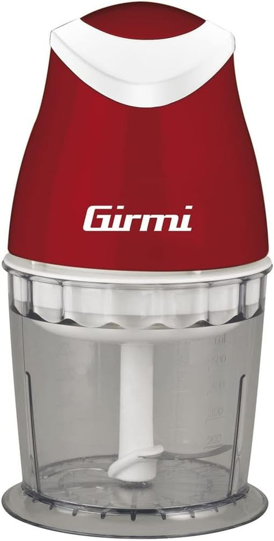 Girmi Chopper Stainless Steel Blades PULSE Operation 500 ml 350W Red