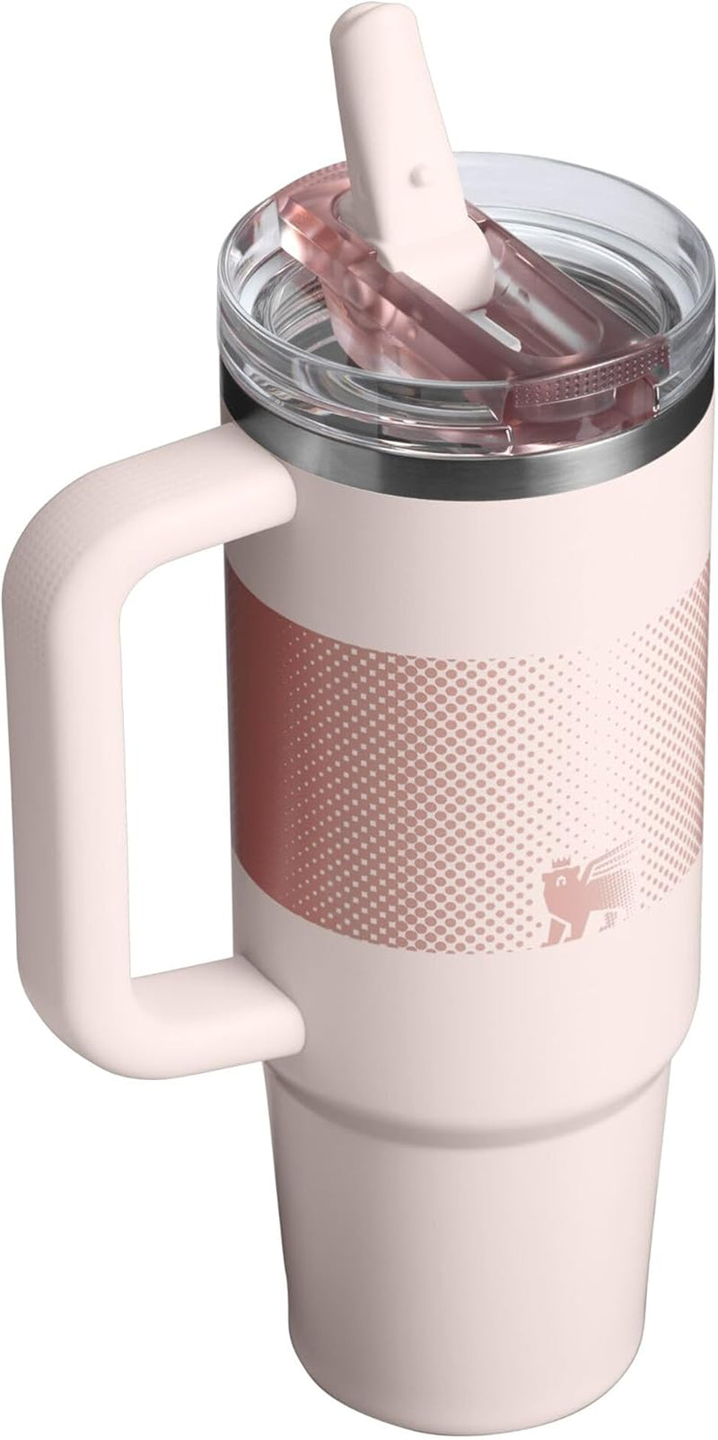 Stanley Quencher Protour Flip Straw Tumbler with Leakproof Lid 30 Oz | Built-In Straw & Handle | Cupholder Compatible for Travel | Insulated Stainless Steel Cup | Bpa-Free | Rose Quartz Fade