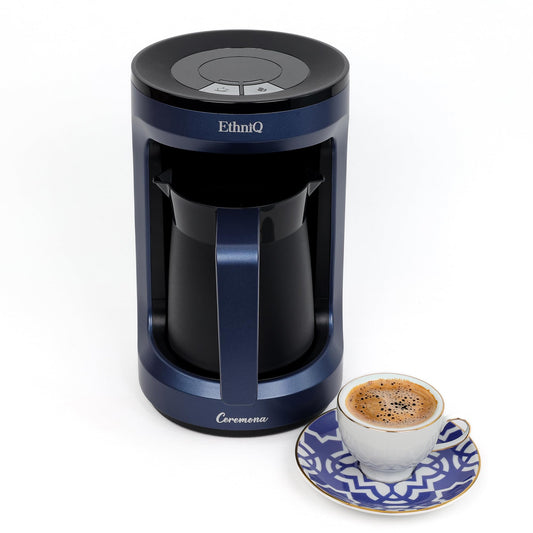 ETHNIQ Turkish Coffee Maker 4 Cup Capacity with Cook Sense Technology