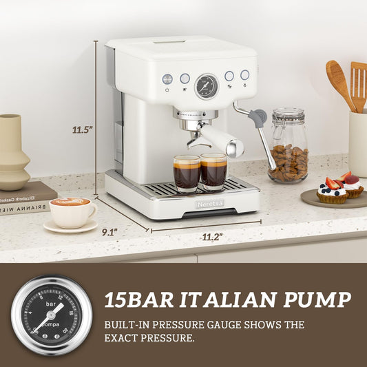 Neretva Professional Coffee and Espresso Machine for Home Barista 