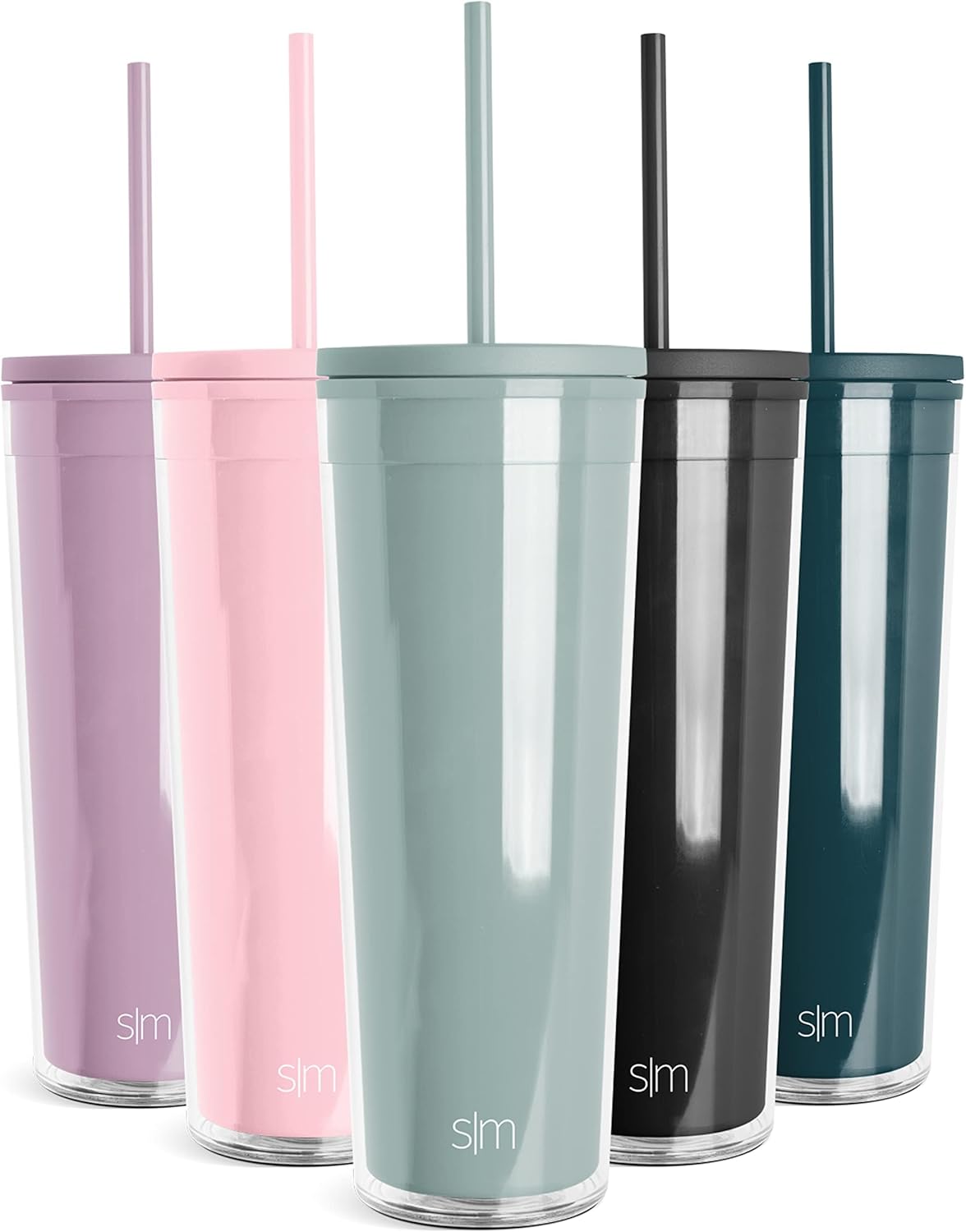 Simple Modern Plastic Tumbler with Straw Classic Collection 710ml 