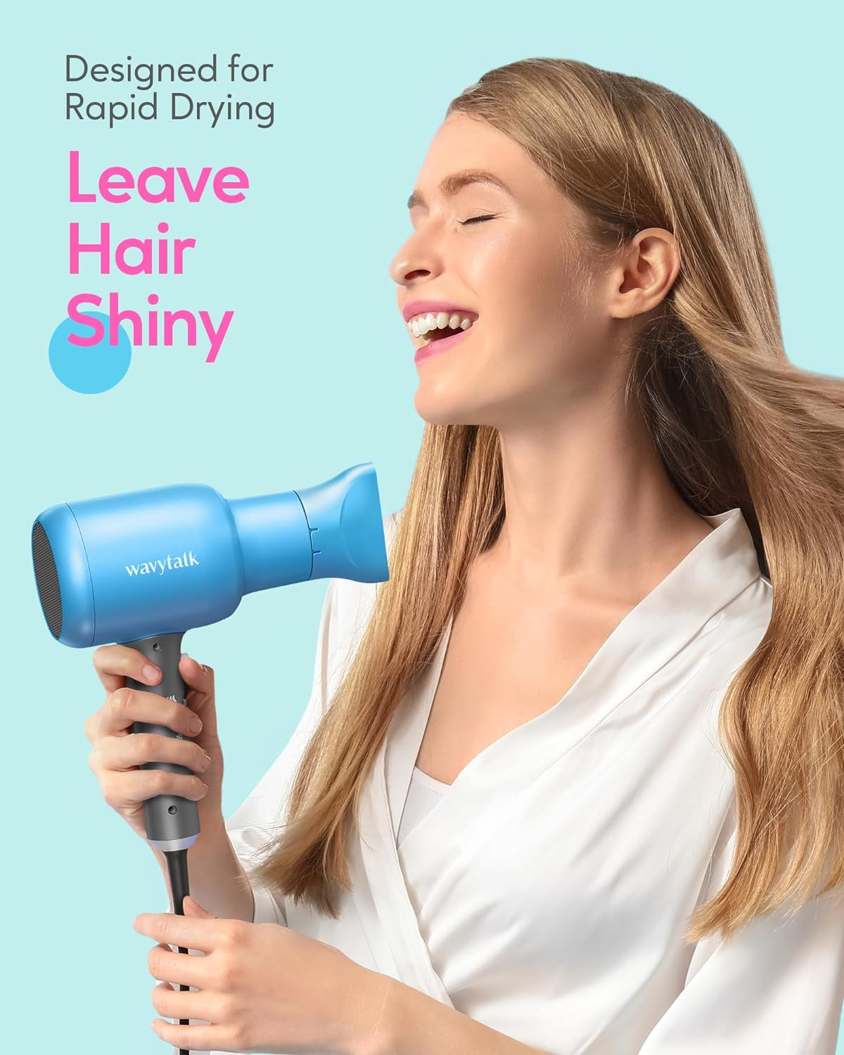 Wavytalk Professional Hair Dryer with Ceramic Technology & Constant Temperature