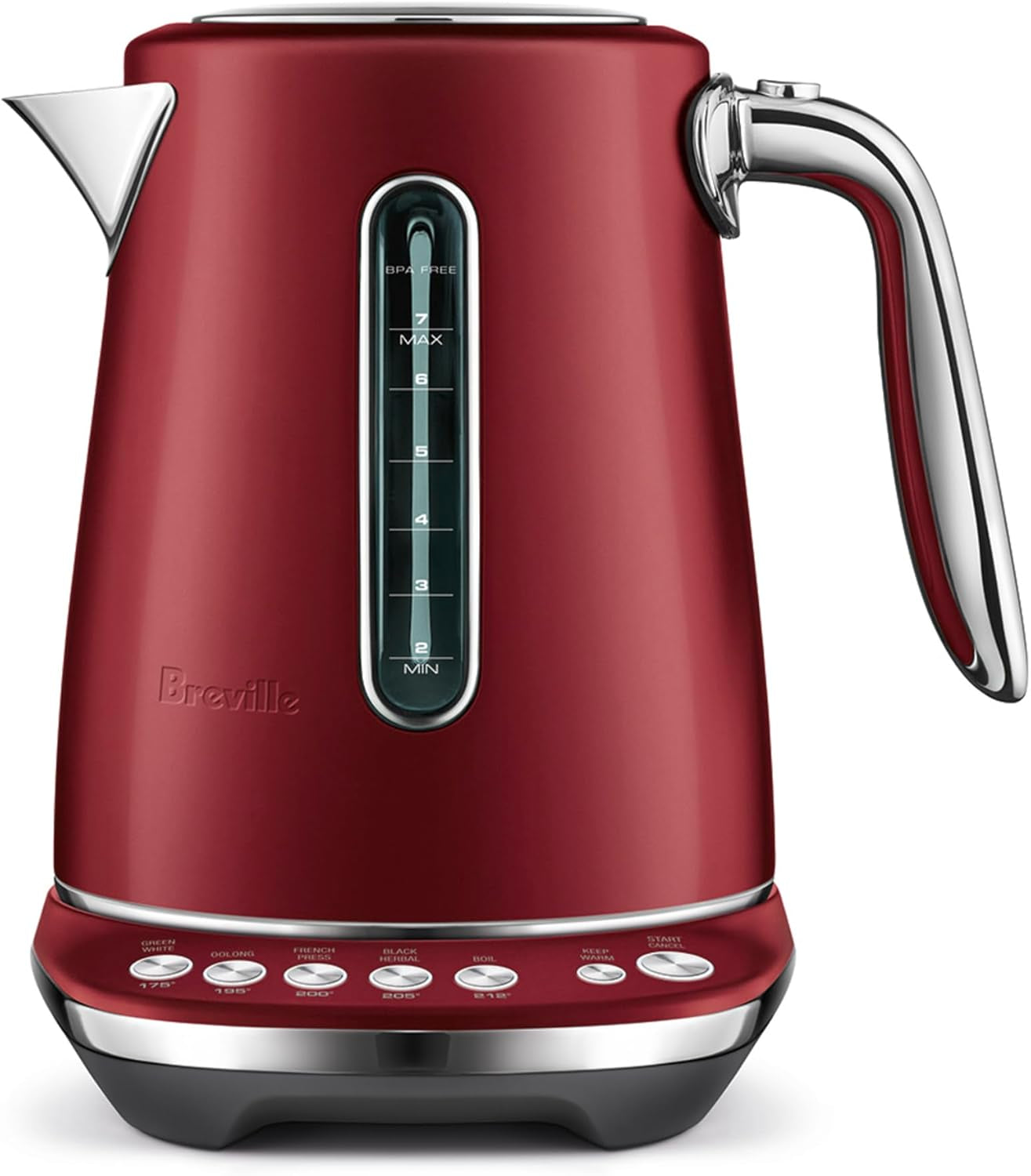 Breville the Smart Kettle™ Luxe Electric Kettle, BKE845BTR, Black Truffle