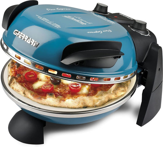 G3 Ferrari Pizza Oven With Adjustable Thermostat 400°C Double Heating Resistance 1200W Blu