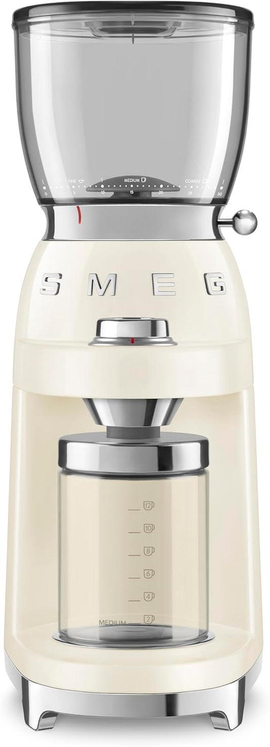 SMEG Retro Electric Coffee Grinder (Cream)