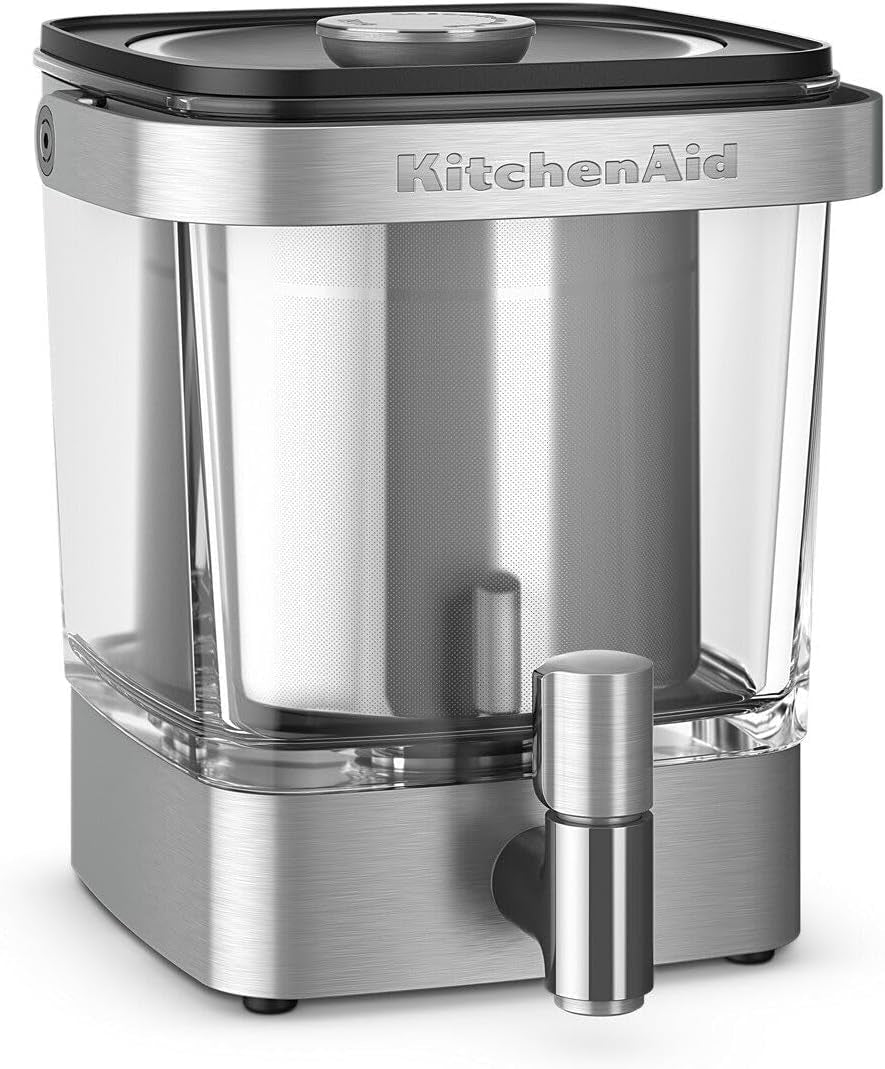 Kitchenaid KCM5912SX Cold Brew Coffee Maker 38 Ounce Brushed Stainless Steel