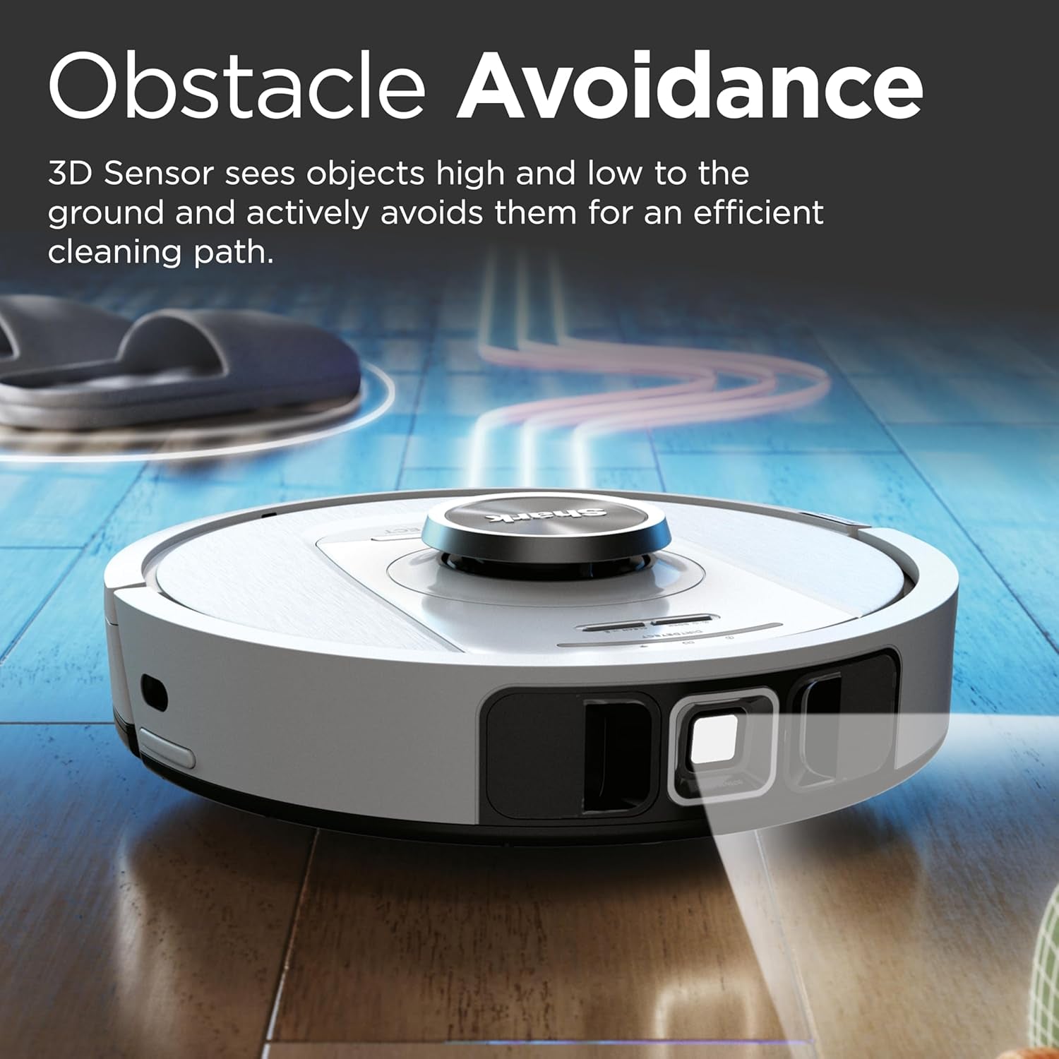 Shark Robot Vacuum Cleaner with 3D & Lidar Navigation Self-Empty Anti-Allergen & Anti-Odour Base Wifi/App/Alexa White