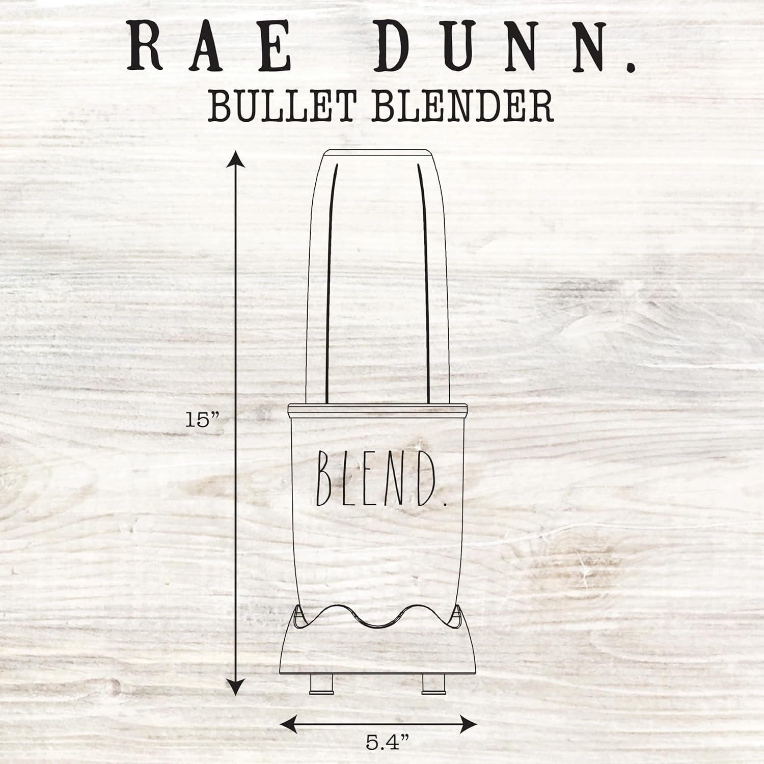 Rae Dunn Personal Blender | Crushes Ice | 600W Beige