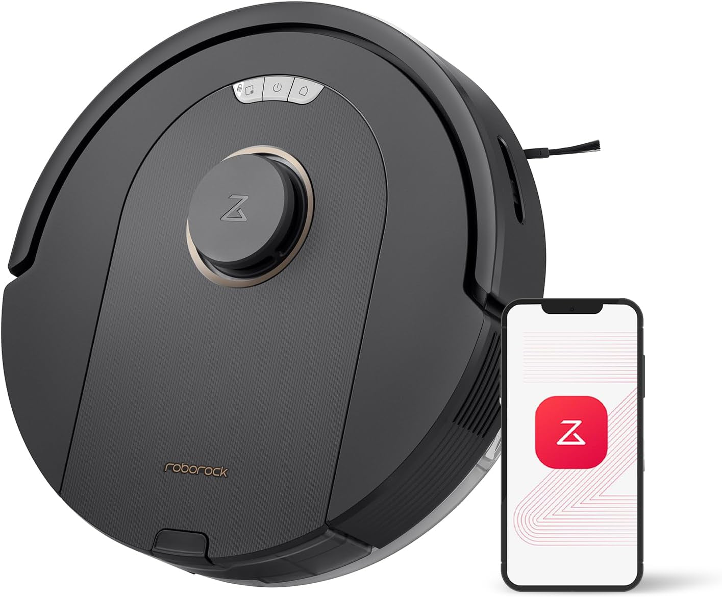 Roborock Q5 Pro Robot Vacuum and Mop Combo, 5500Pa Suction, Duoroller Brush, Lidar Navigation, Robotic Vacuum Cleaner with 240 Min Runtime, Smart No-Go Zone, Perfect for Pet Hair