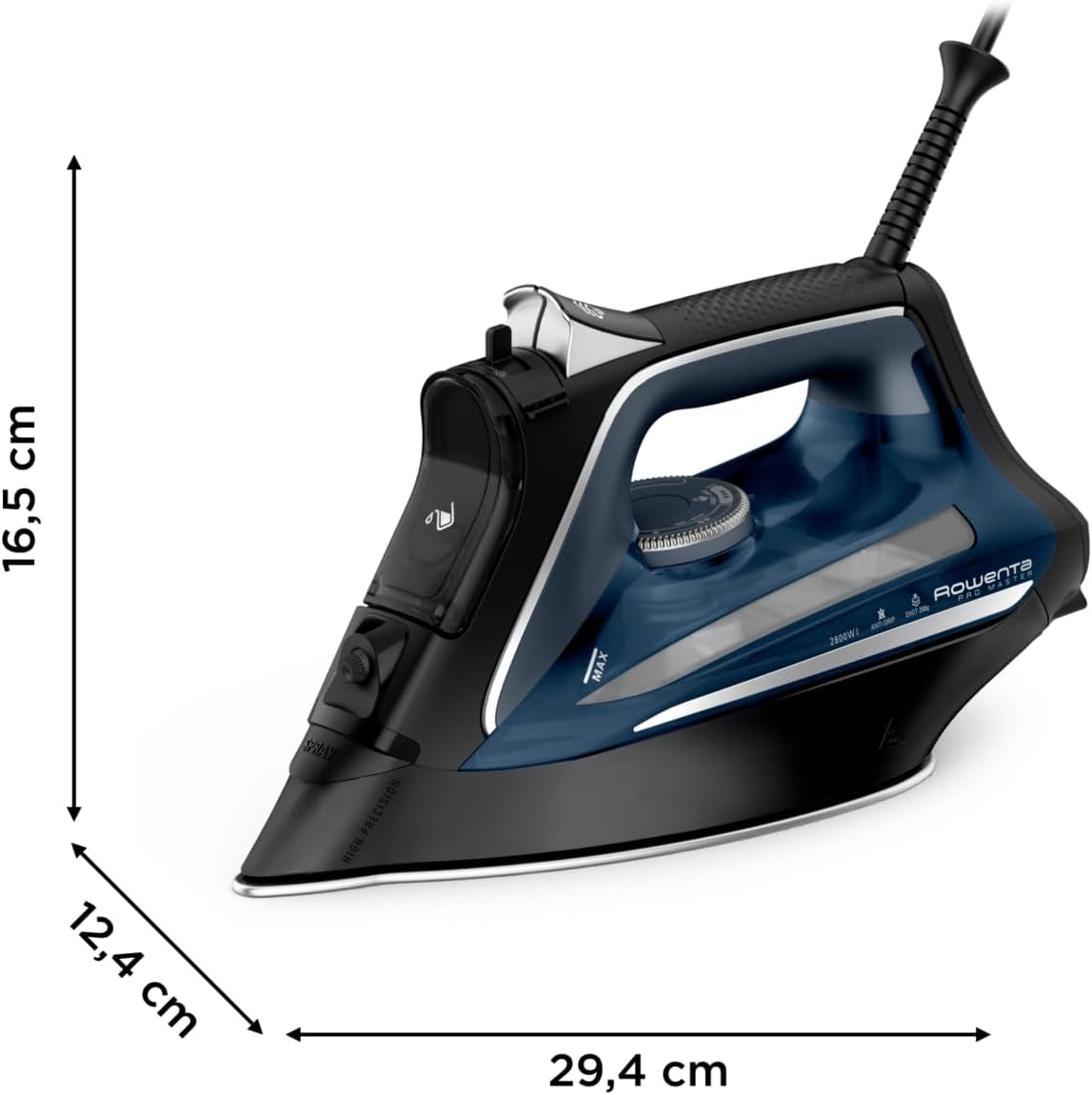 Rowenta Pro Master Iron Professional Results Powerful Steam Distribution