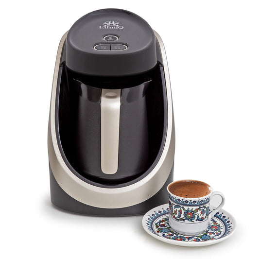 ETHNIQ Turkish Coffee Maker 4 Cup Brewing Capacity with Cook Sense Technology