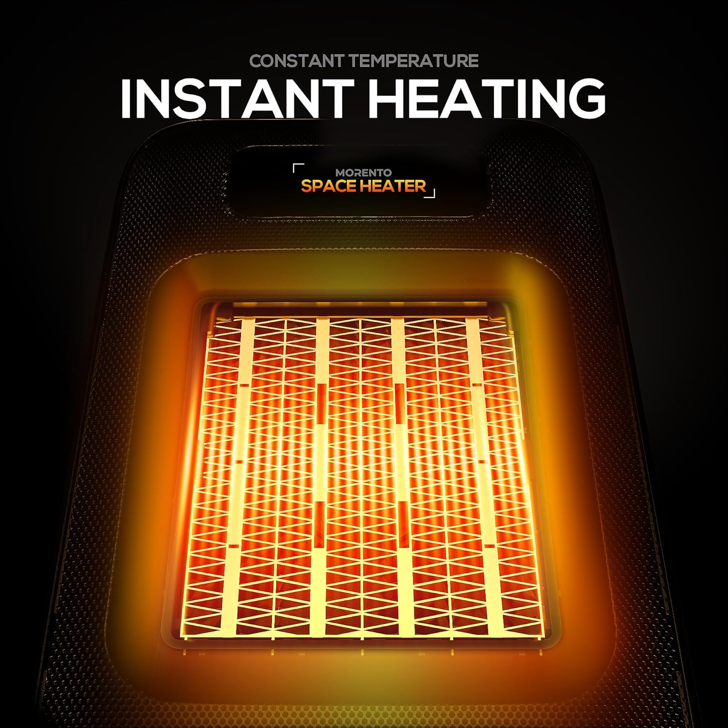 MORENTO Electric Heater with Heating and Fan Modes & Thermostat 