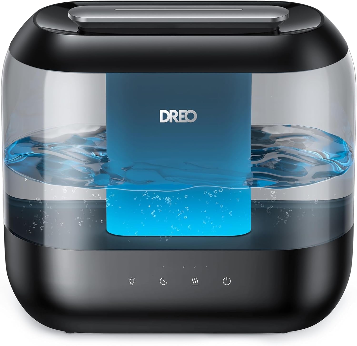 Dreo Humidifiers for Bedroom, Top Fill 4L Supersized Cool Mist Humidifier with Oil Diffuser and Nightlight, 32H Runtime, Quiet Ultrasonic Humidifiers for Home, Large Room, Baby Nursery and Plants