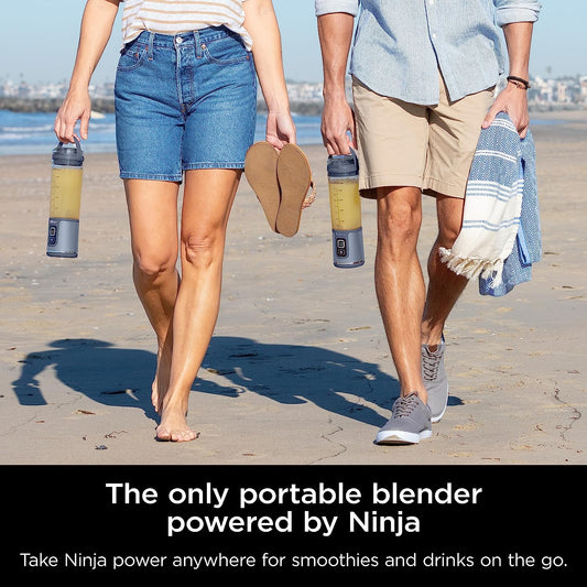 Ninja BC151NV Blast Portable Blender, Cordless, 18Oz. Vessel, Personal Blender-For Shakes & Smoothies, BPA Free, Leakproof-Lid & Sip Spout, USB-C Rechargeable, Dishwasher Safe Parts, Denim Blue