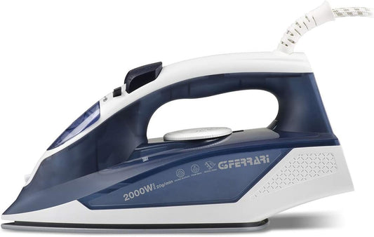 G3 Ferrari Steam Iron Ceramic Plate With Spray Function 2000W Blue