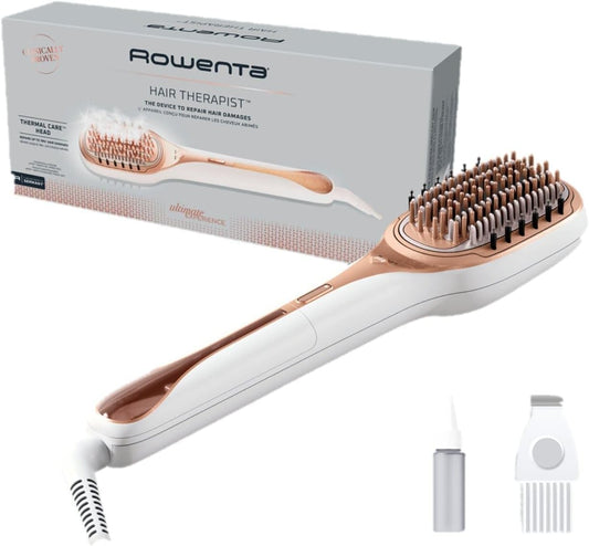 Rowenta Hair Care Brush Repairs and Strengthens Damaged Hair Immediate Results