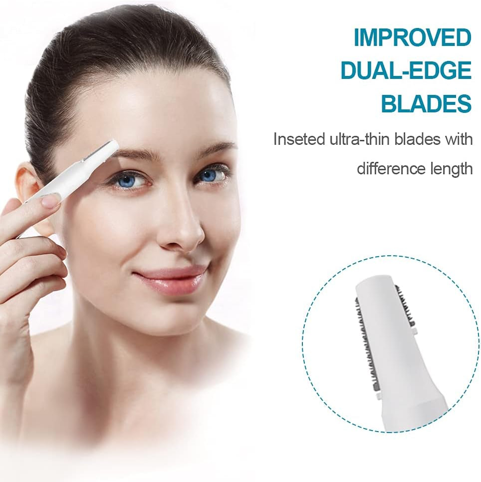 TOUCHBeauty Face Eyebrow Nose Ear Hair Trimmer All-In-One Hair Remover (White)