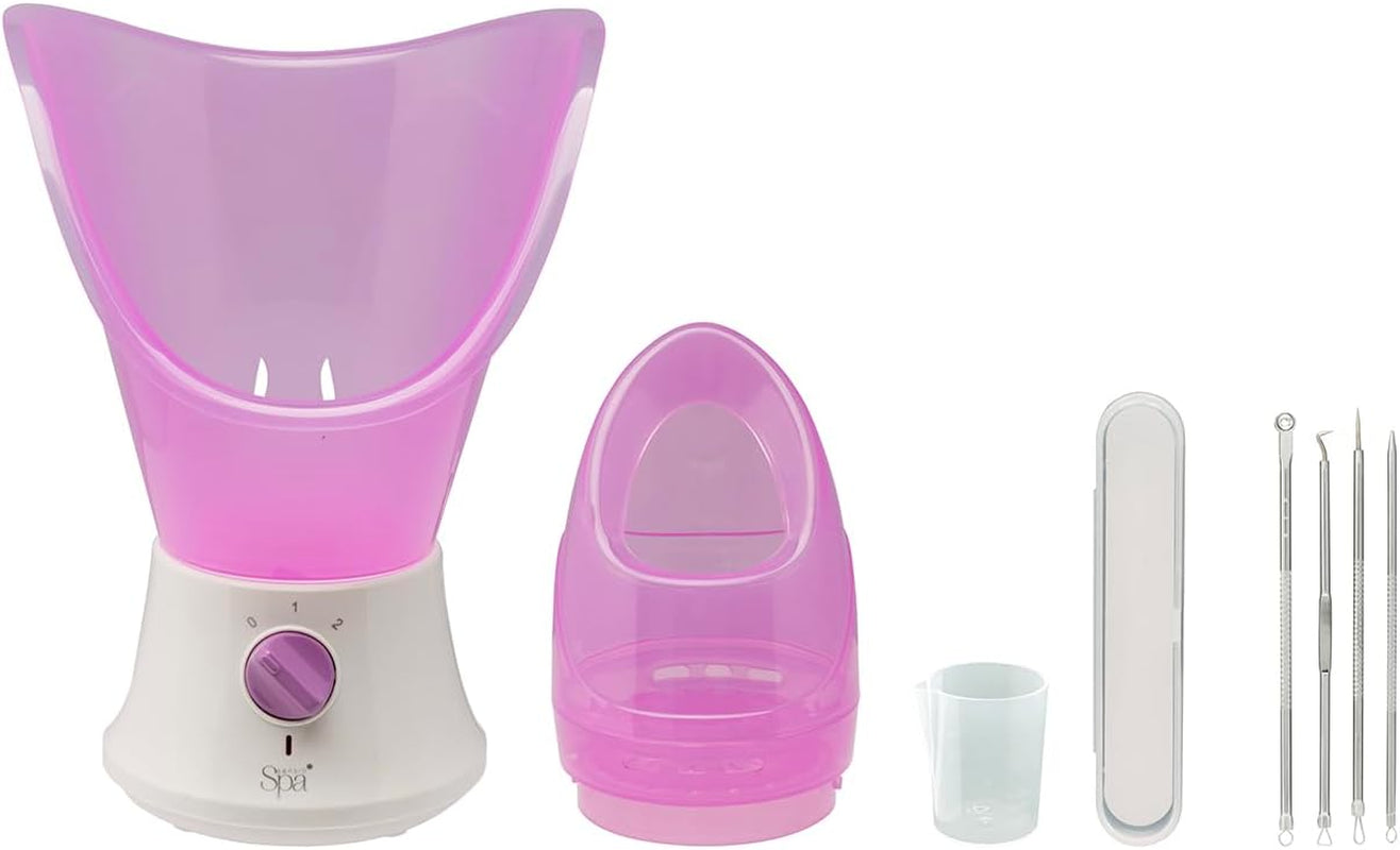 Sensio Spa Facial Steamer & Nasal Inhaler with Aromatherapy Pod & 4 Piece Beauty Tools Set