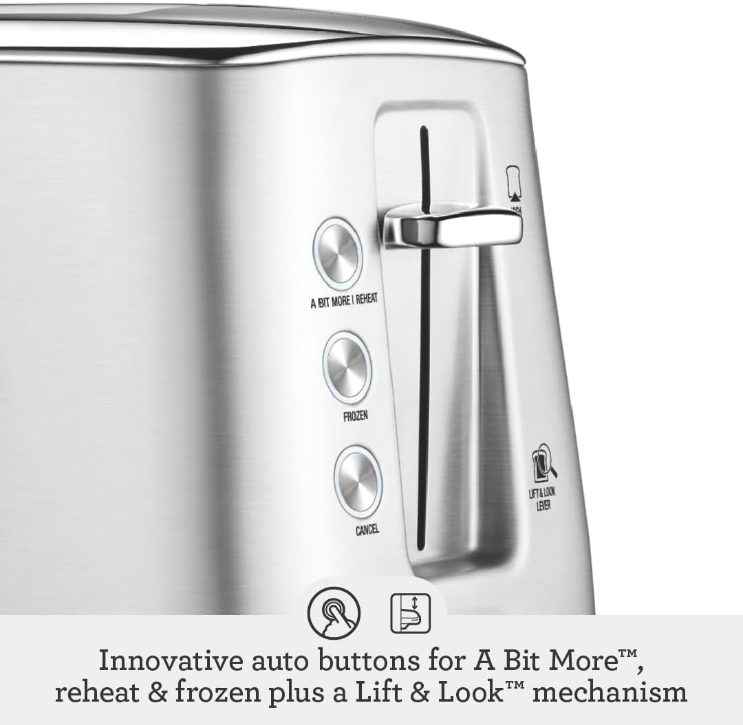 Breville the Toast Select™ Luxe 2-Slice Toaster, BTA735RCH, Royal Champagne