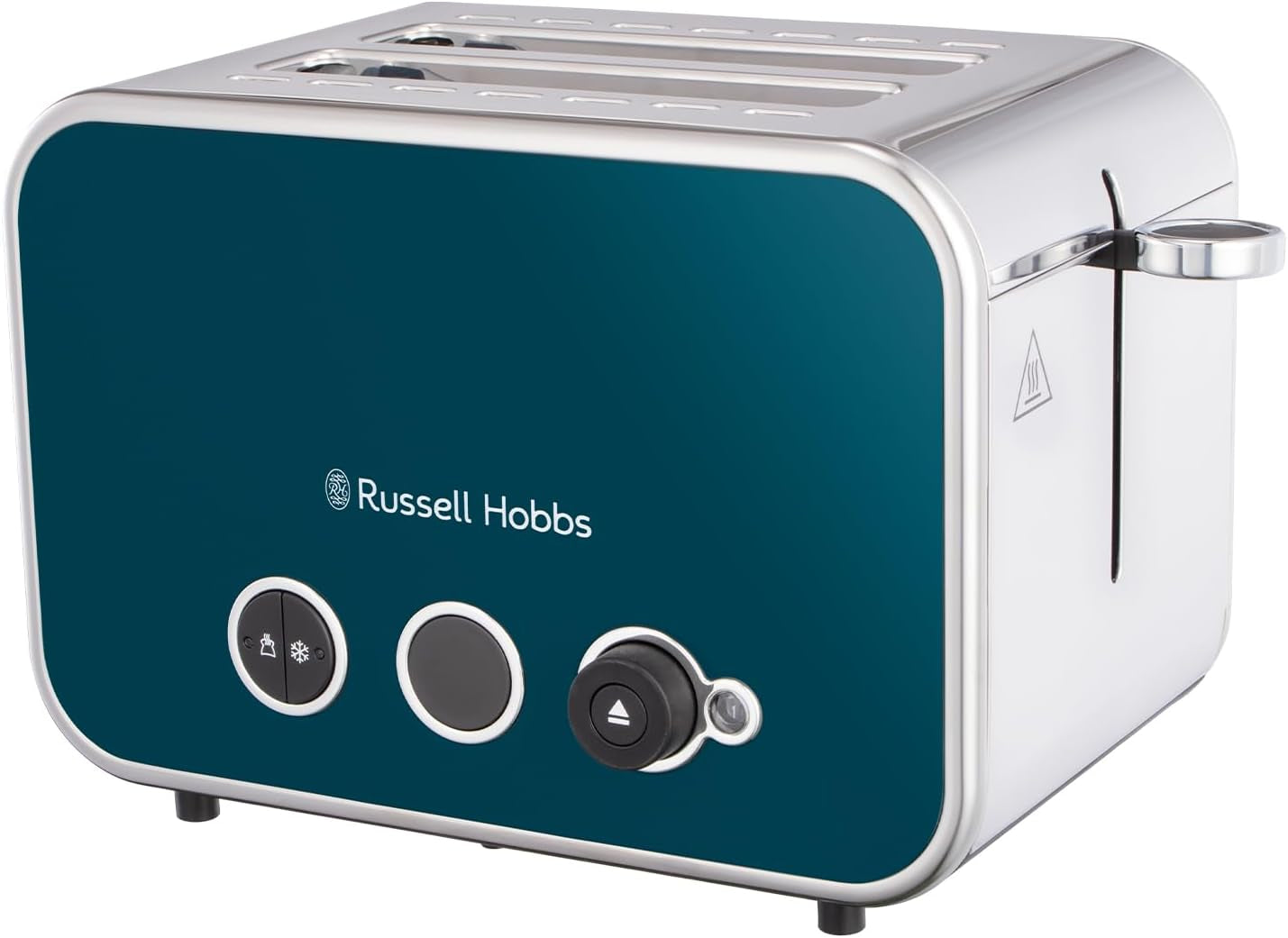 2 Slice Distinctions Toaster (Countdown to Ready, Extra Wide & Long Slots, 6 Browning Levels & Defrost/Reheat/Cancel, Lift & Look Feature, 1600W, Stainless Steel & Ocean Blue) 26431