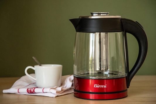 Girmi Glass Tea MAker Kettle 1.8 Litres Stainless Steel Filter 2200W