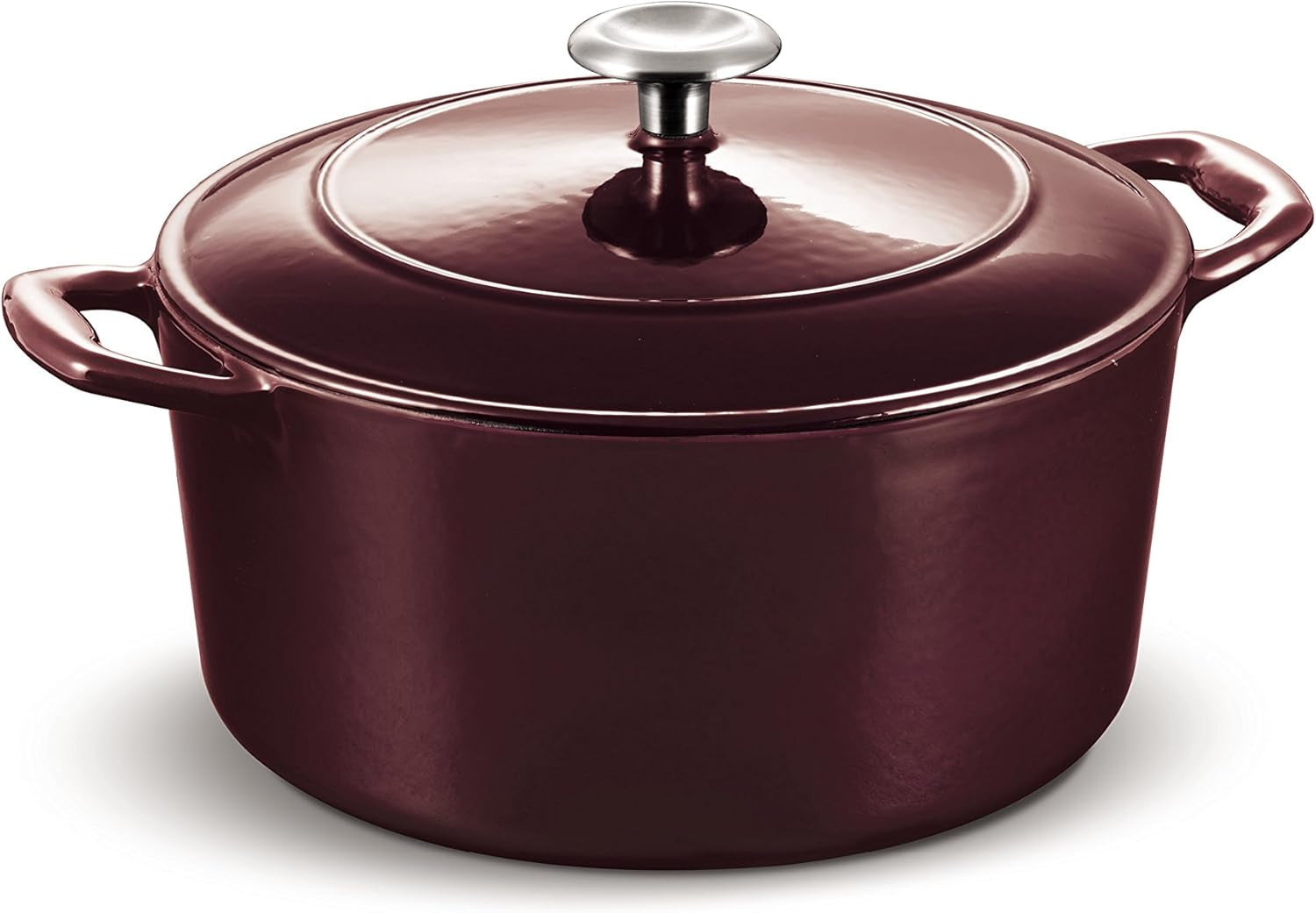 Tramontina Enameled Cast Iron Covered Dutch Oven 5.5-Quart Majolica Red, 80131/037DS