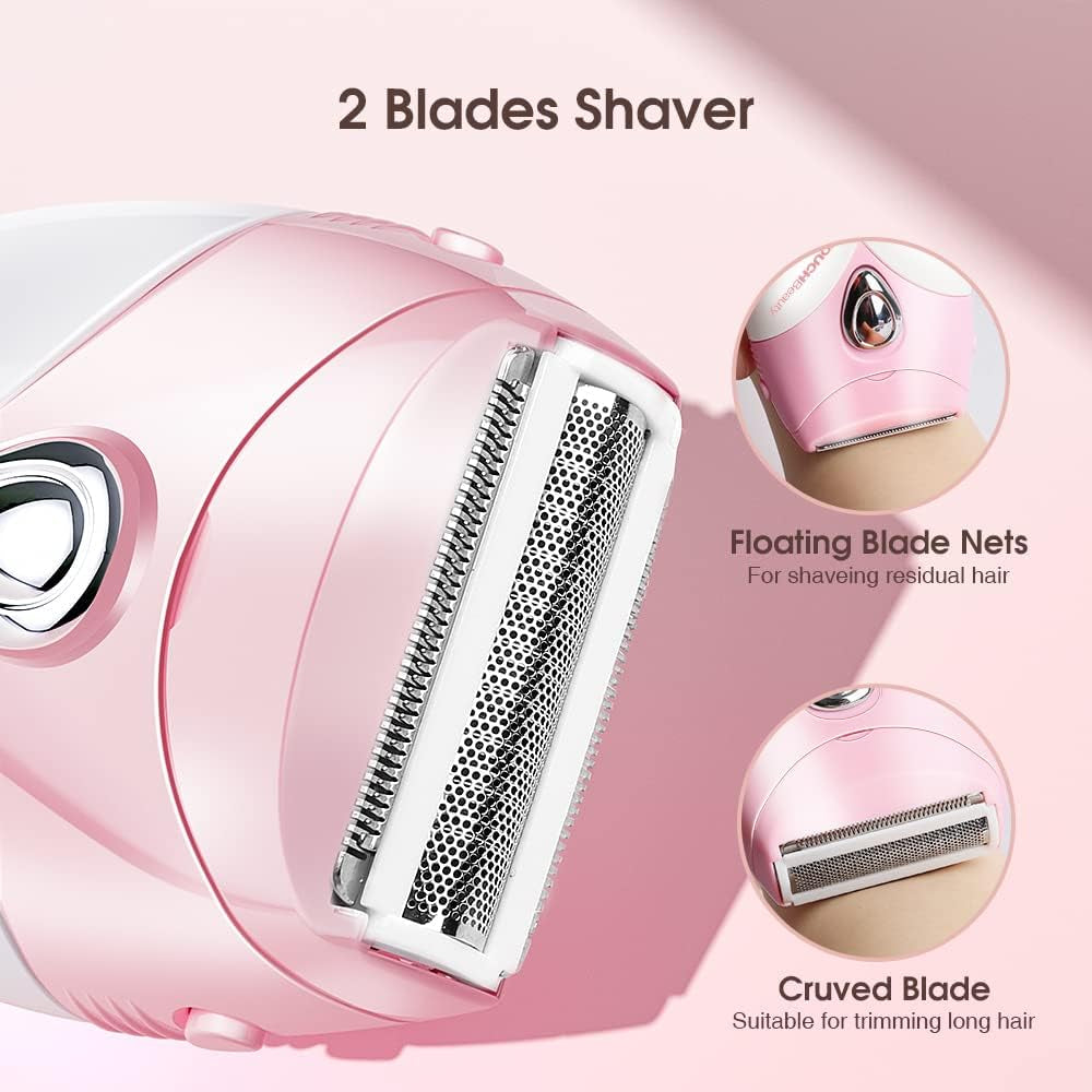 Touchbeauty Body Hair Shaver Wet & Dry Shaving Pink