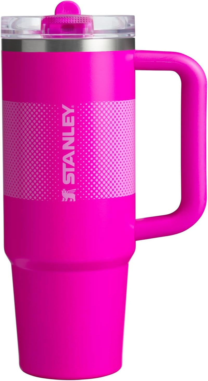 Stanley Quencher Protour Flip Straw Tumbler with Leakproof Lid 30 Oz | Built-In Straw & Handle | Cupholder Compatible for Travel | Insulated Stainless Steel Cup | Bpa-Free | Vivid Violet Fade