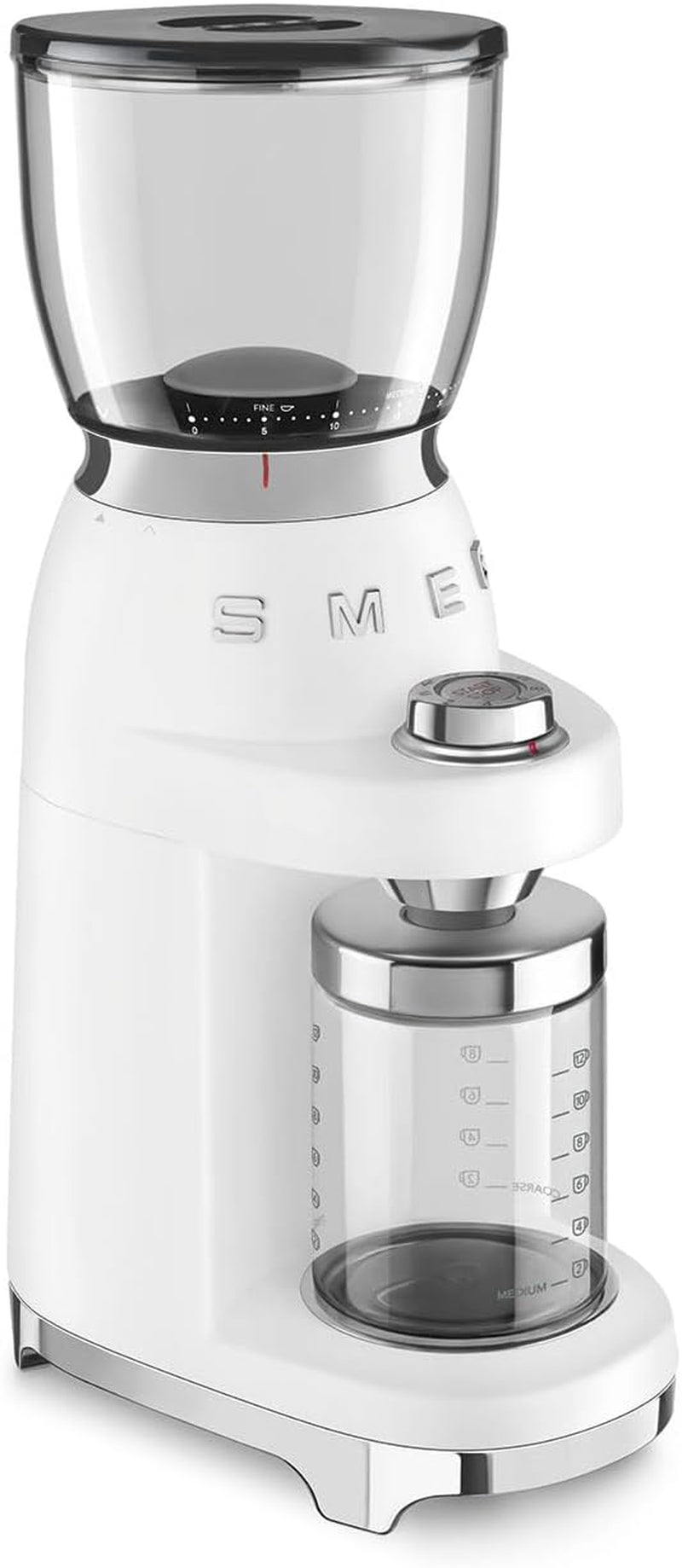 SMEG Retro Electric Coffee Grinder (White) CGF11WHUS